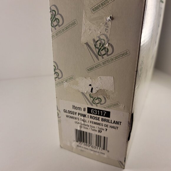 Moneysworth and Best M&B Glossy Pink Rubber Boots Size 7 - Picture 3 of 3